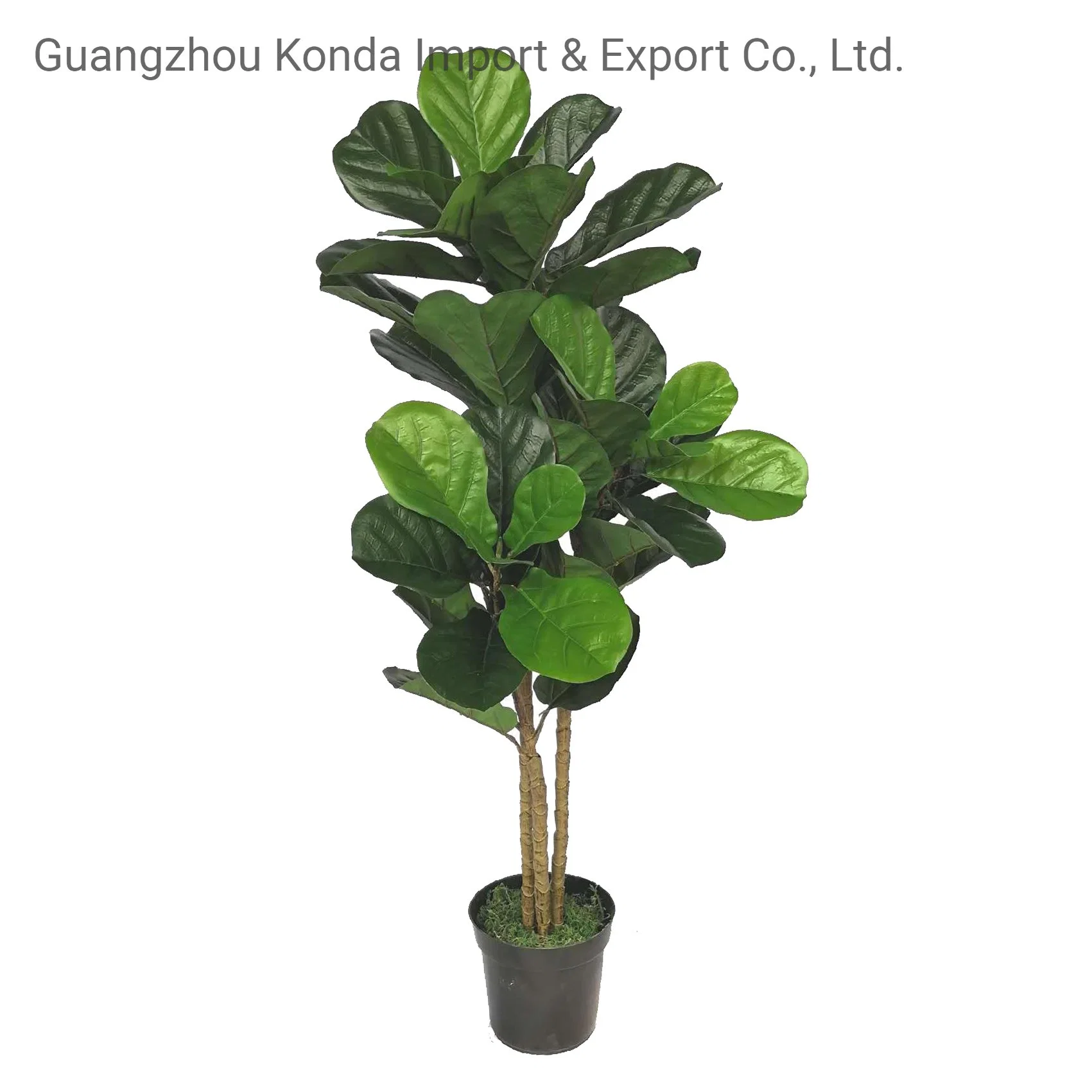 Plastic Lyrata Plant Artificial Bonsai Fiddle Leaf Fig Tree