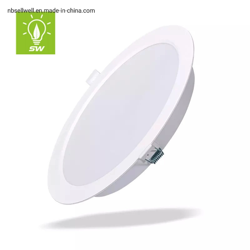 3000K 4000K 6500K CE RoHS ERP Complied IC170-265V 3W 6W 12W 15W 18W 24W IP20 Interior Office Lighting LED Round Square Surfaced Recessed Commerical Panel Light