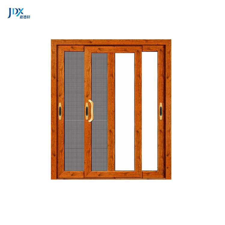 Hurricane Impact Soundproof Aluminum Sliding Window Doors Low-E Glass Sliding Aluminum Window