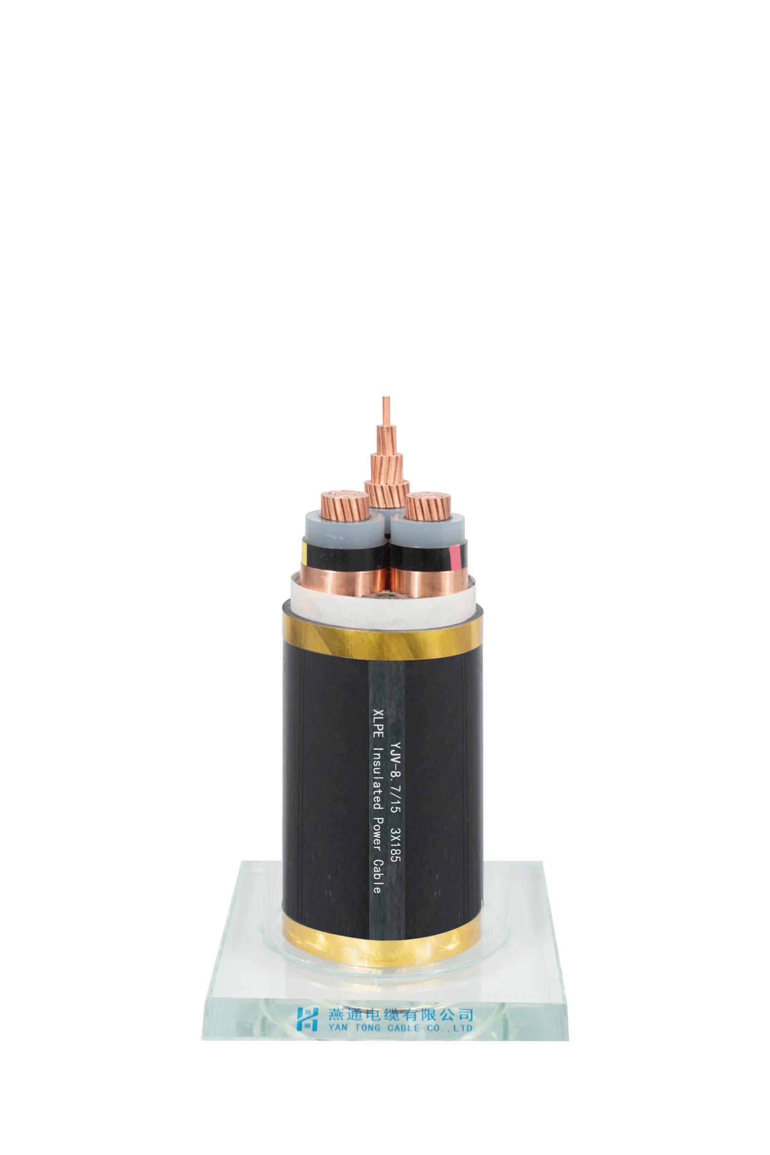 La norma IEC 0.6/1kv AC Conductor Cu XLPE PVC cinta de cobre de aluminio con aislamiento de PVC blindado cable eléctrico