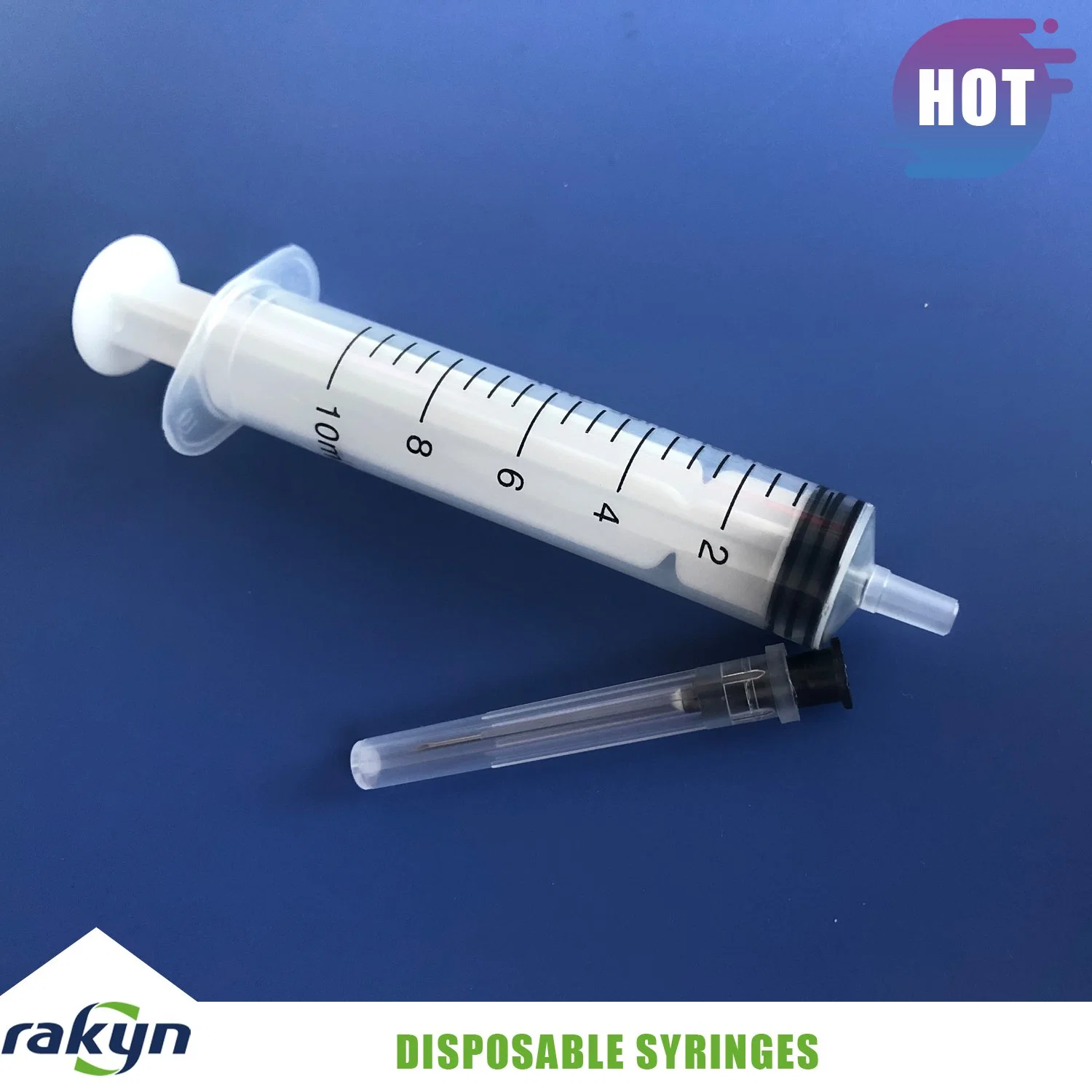 Medical Products of Disposable Plastic Vaccine Syringes with Needles Luer Slip 10cc 10ml