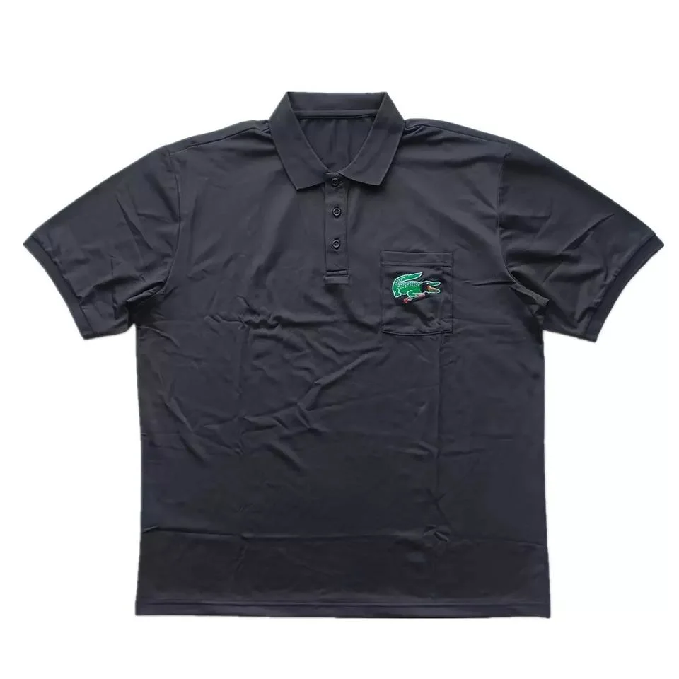 2023 New Summer Light Weight Quick Dry Pique Fabric Embroidery Logo Polo Shirt for Men