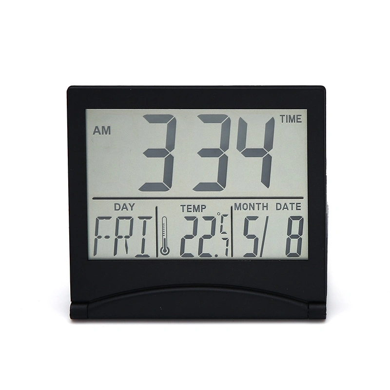 Color ABS Material LCD Screen Digital Table Clock for Office