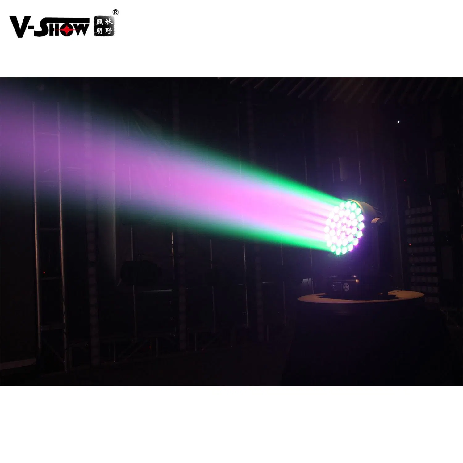 V-Show Beam Wash Zoom 37*15W RGBW 4en1 Control de círculo para Cabezal móvil de etapa