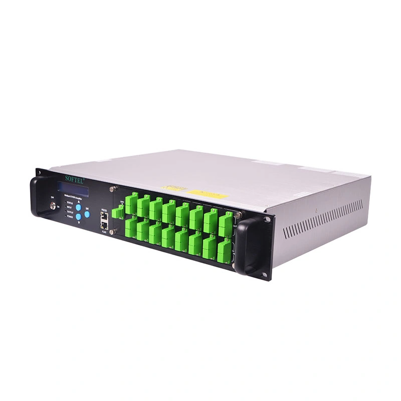 FTTH 16 Ports CATV EDFA 1550nm Optical Amplifier with Wdm