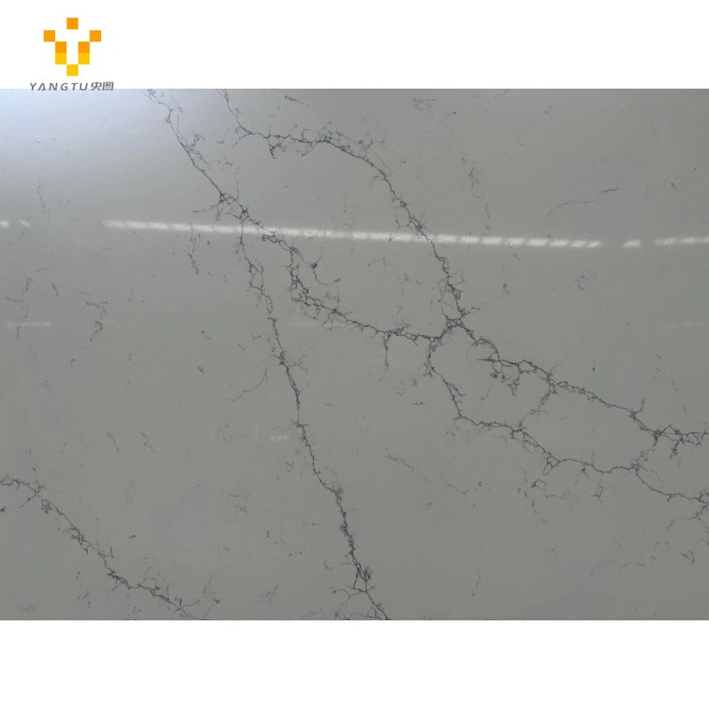 Hot Selling Factory Price Double Sink and Artificial Stone Top Vanity Quartz Stone Kitchen Quartz Slab Bathroom Countertops