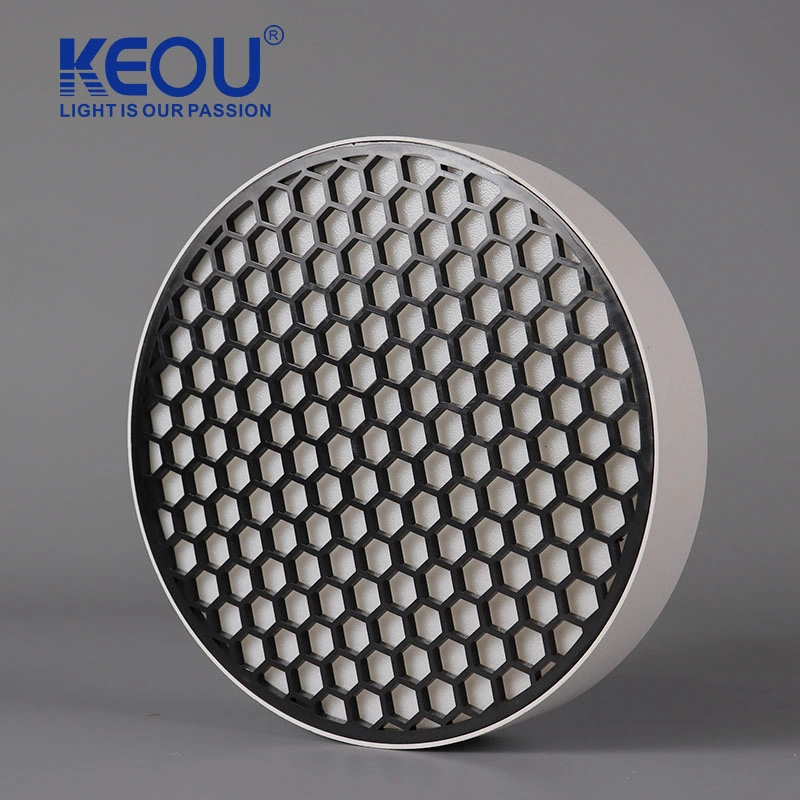 Keou Low Ugr Anti-Glare Aluminum 24W Black LED Light LED Panel Light for Home Lighting