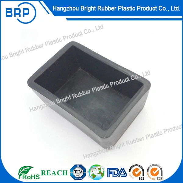 Kundenspezifische Silikon-Gummi geformte Produkte Black Rubber Box OEM