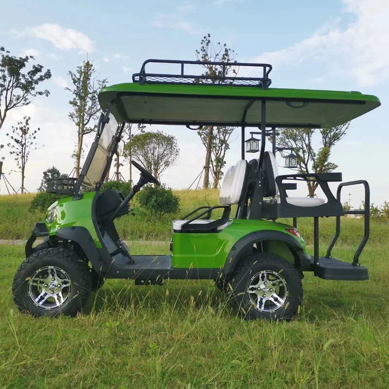 4+2 de la fábrica Seat autobús de turismo Club de Golf eléctrico Buggy Carro de la caza de coche con reproductor multimedia con pantalla táctil de la Cámara de copia de seguridad