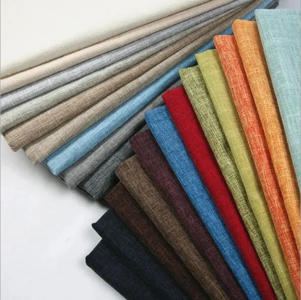 Factory Direct Sales Polyester 550d*550d Like Linen Blackout Woven Fabric for Curtain