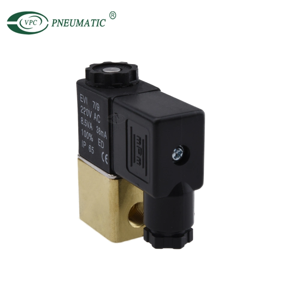 PU220-01 1/8PT 2/2 Way Direct Acting Brass Solenoid Valve