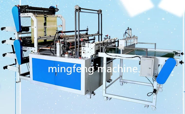 Automatic Draw String Ribbon Rolled Garbage Bag Making Machine Drawstring Trash Bag on Roll Making Machine