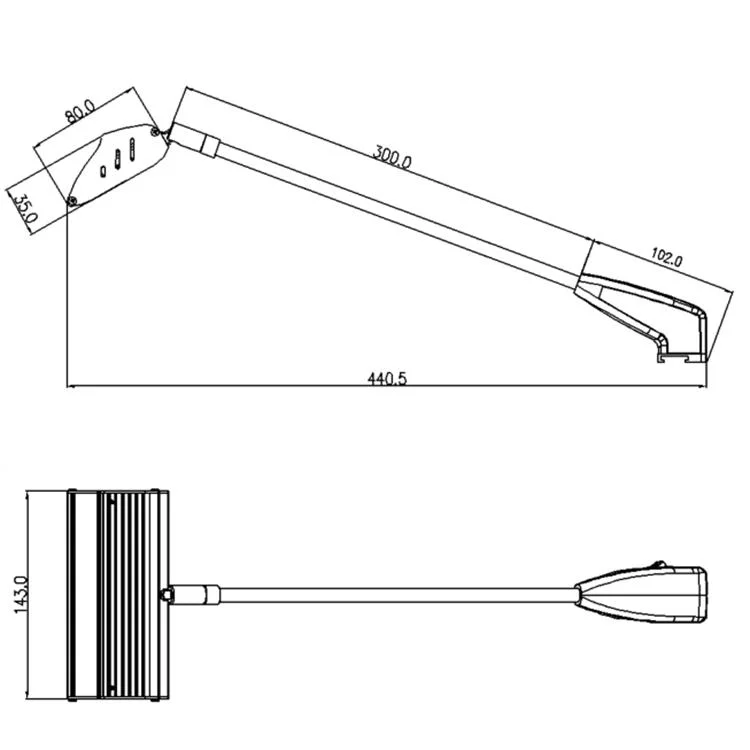 Spot Lamp 20W LED Trade Show Light with Long Arm