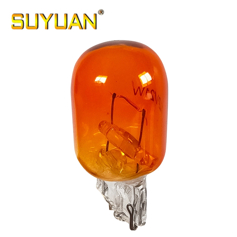 Long Life Amber Color 12V21W T20 Halogen Car Bulb W21W Turn Light