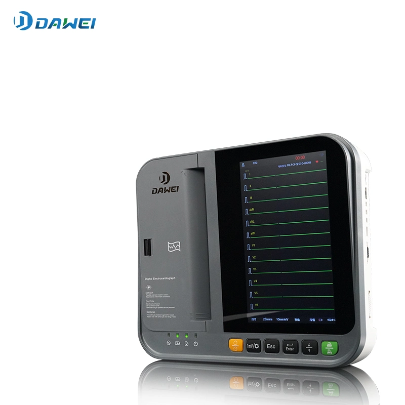 Dawei Factory Portable 12 Lead ECG Machine Digital 12 Channel