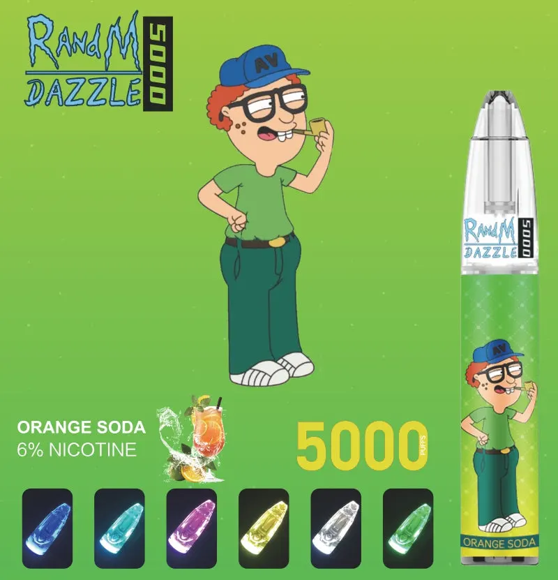 Fadctory Precio VAPE lápiz desechable Randm Dazzle 5000 Puffs 3%5% Nicotina