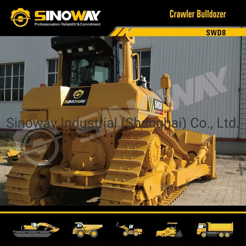 Small Forest Engineering Crawler Track Bucket Bulldozers Construction Wholesale/Supplier Price Mini Hydrostatic Wheel Bulldozers with Blade and Logging Winch for Sale