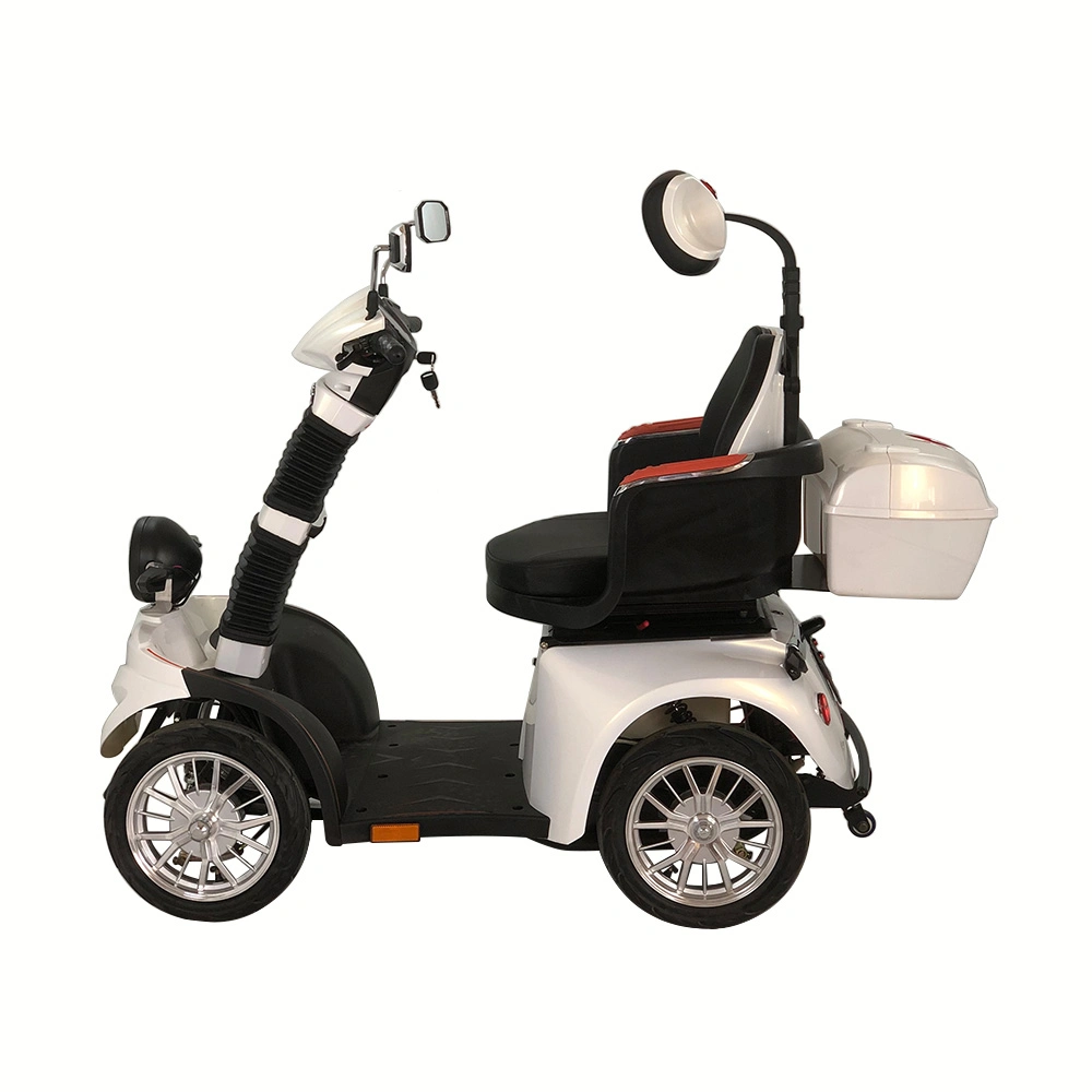 Adult Handicapped 4 Wheels Power Mobility Electric Scooter with Headrest