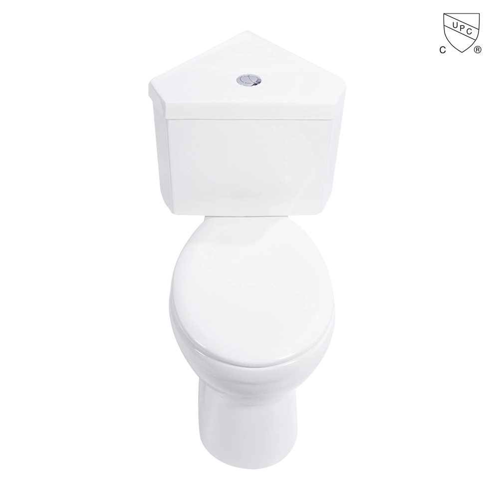 El cuarto de baño 1,08 Gpf Cupc Certified Sanitarios inodoro confort talla S trampa Siphonic Dual Flush recipiente redondo muebles de la esquina de cerámica blanca