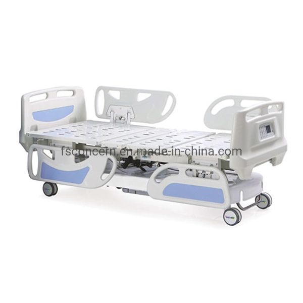 Factory 5-Function Adjustable Patient ICU ABS Bed Stainless Steel Electric Medical Hospital Bed Price