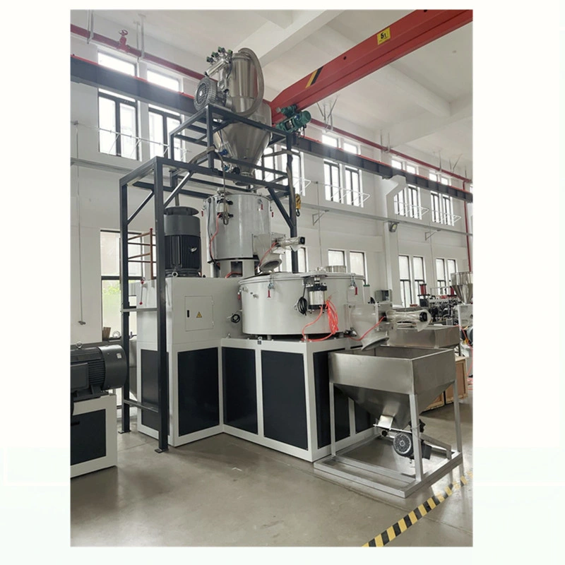 200kg-250kg Sjsz65/132 Conical Twin Screw Extrusion Machine Hot Cutting System for Making PVC Rigid Flexible Pellets