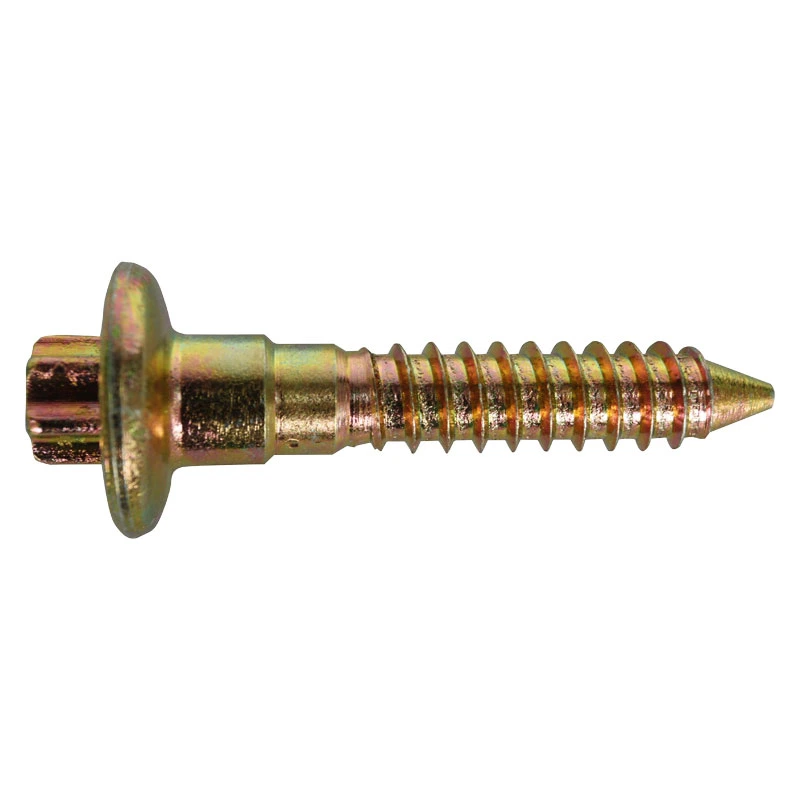 Coach Screw Spike in Yellow Zinc Plated