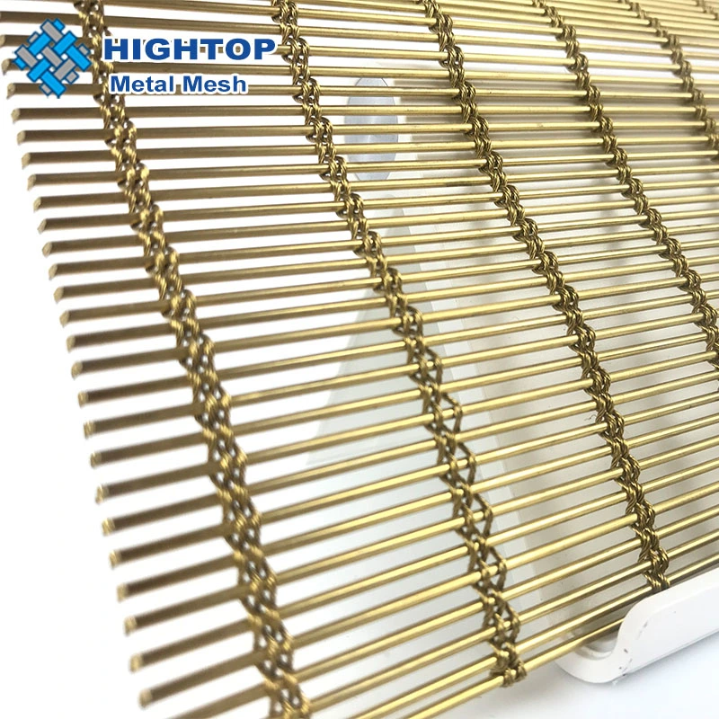 Architectural Stainless Steel Cable Rod Metal Woven Decorative Mesh for Outdoor