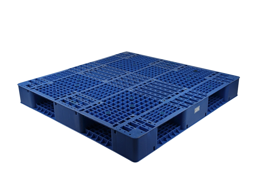 Pallet 1210 HDPE plástico reciclado adaptable, sistema de almacenamiento Contenedores para la fabricación Paleta de plástico industrial