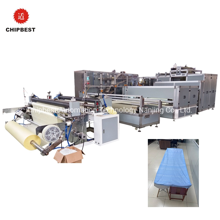 China Textile Nonwoven Bed Sheet Cover Machine Production Line