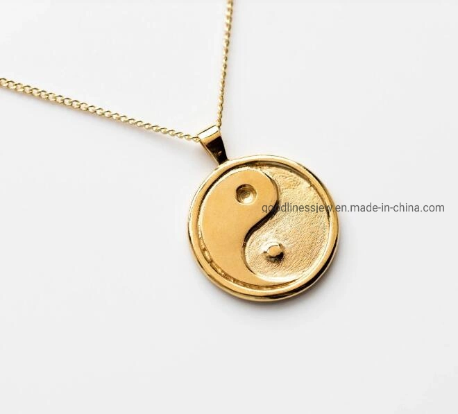 Fashion Jewelry 925 Sterling Silver or Brass Jewelry China Eight-Diagram Pendant and Necklace