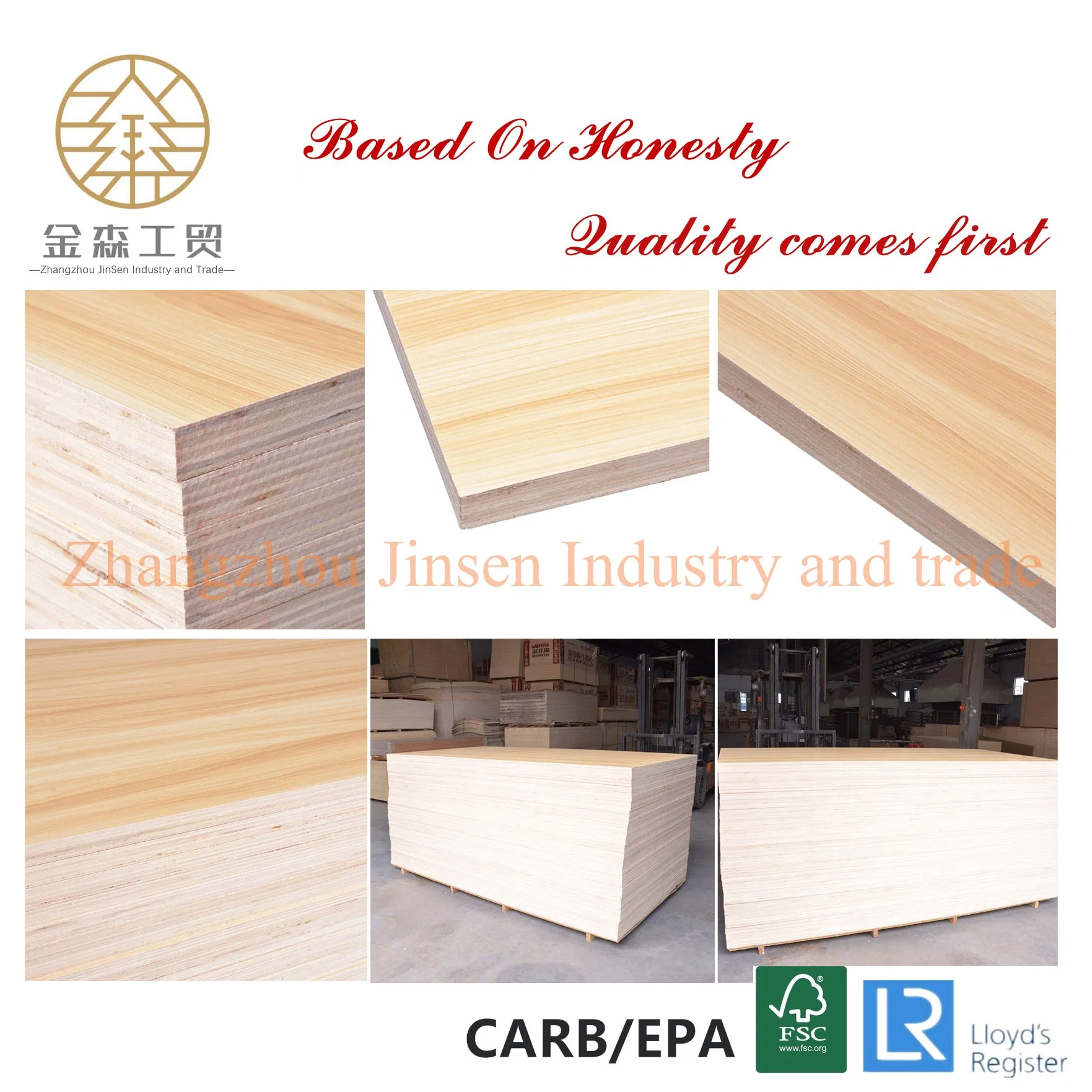 Laminado de 18mm Material de construcción de madera contrachapada de melamina melamina/Board/contrachapado marino/MDF para interiores