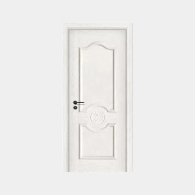 Porte moderne simple en bois MDF porte en mélamine en PVC porte 203