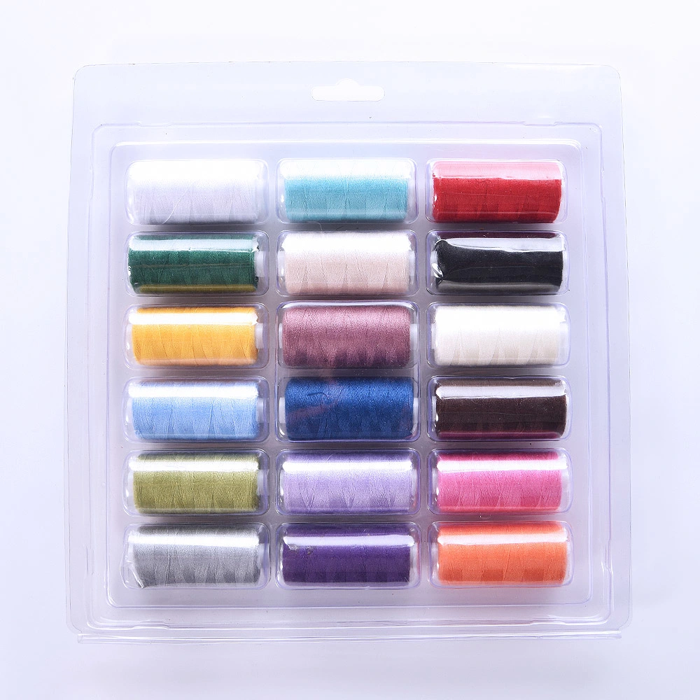 Wholesale/Supplier 40/2 15g Sewing Thread Multi Color Small Cone 100% Polyester Sewing Thread Set