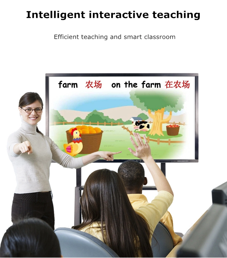 Office Supply 55 65 86 Inch Android/Windows Digital Touch All in One Advertising Display Portable Electronic Interactive Whiteboard