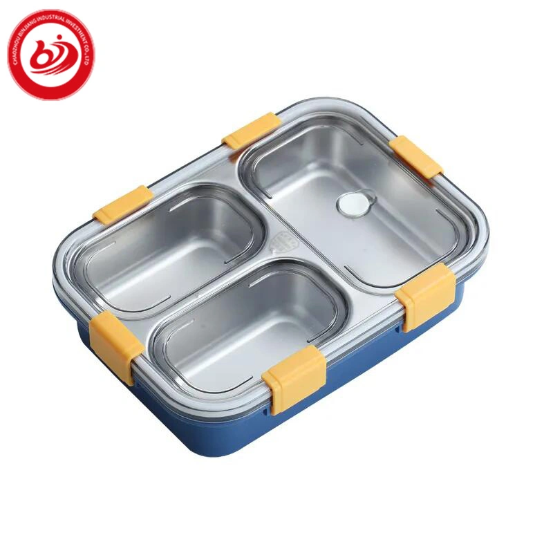 Kitchenware Tableware Stainless Steel Sealed Lunch Dinner Dining Box Food Safe Dividers