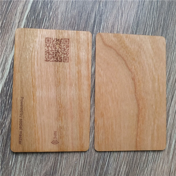 High quality/High cost performance  Custom Print Wooden RFID Card