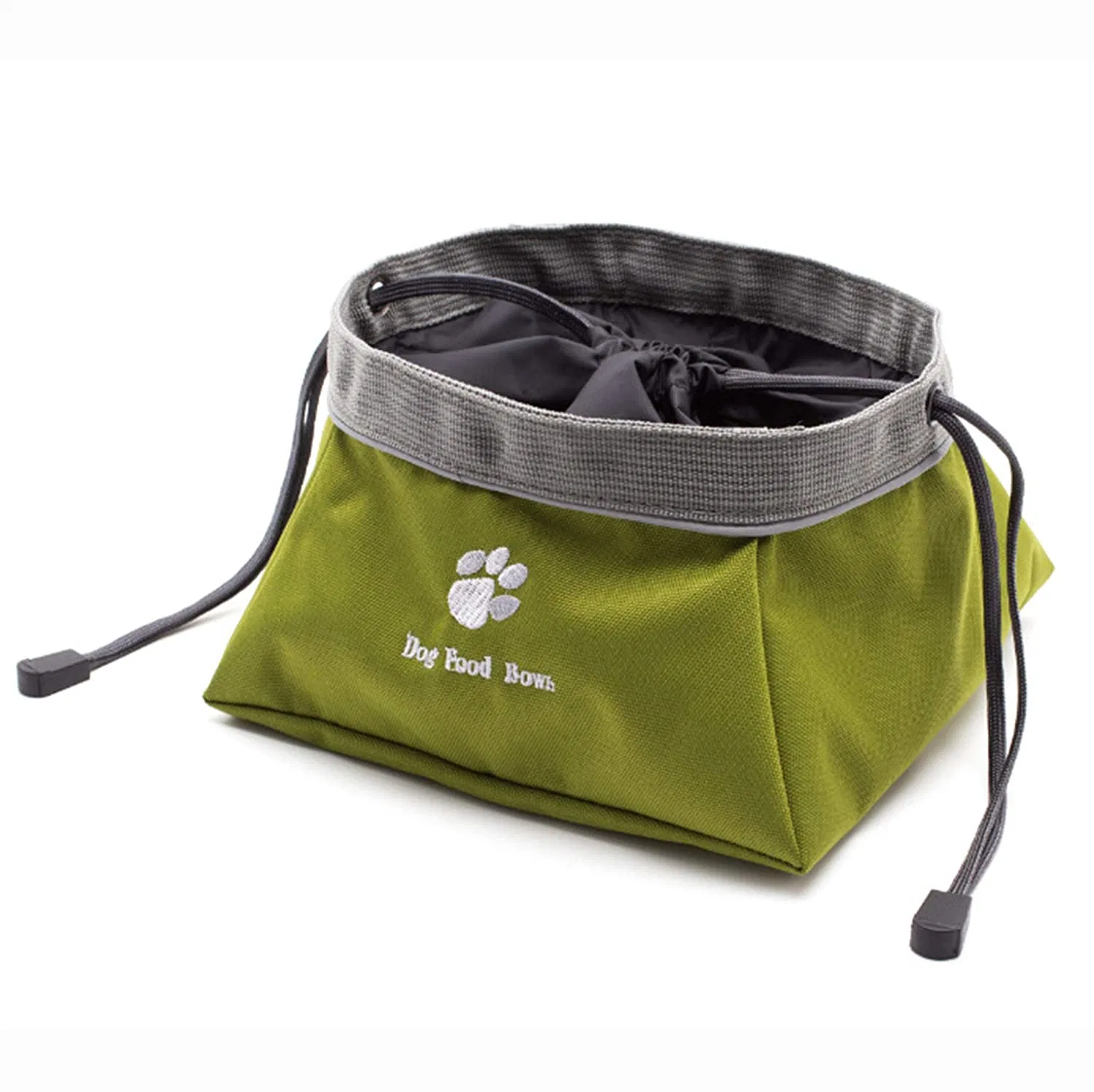 Plegable de tela Oxford Dog Bowl plegable, plato de la Copa expansible Pet planteadas perro/gato comida portátil resistente al agua de alimentación de agua recipiente Camping Viajes