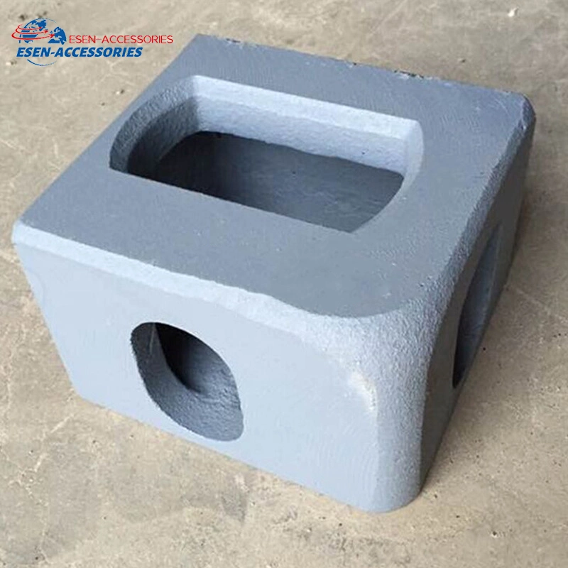 ISO Standard Casting Steel Block Marine Container Fittings Corner Casting