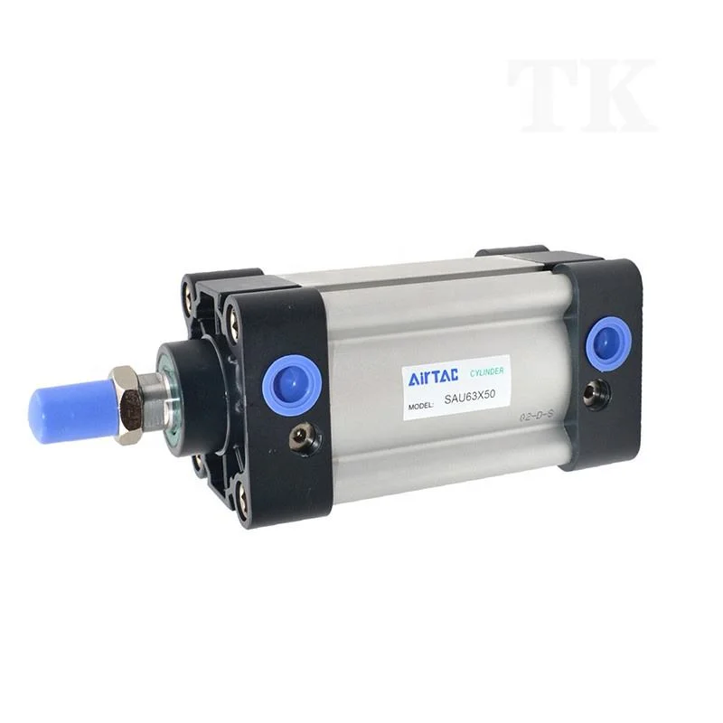 Airtac Sau Sau63 Series Sau63X25X50X100X125X150X175X200-S Pneumatic Air Double Acting Standard Cylinder