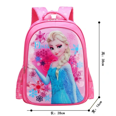 Bolsa de mochila de cuero PU de la yute de la escuela para niños