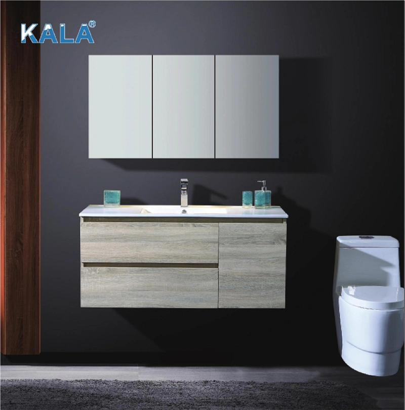 Triple Doors Modern Stylish Wall Mounted Bathroom Cabinet with Mirror Cabinets