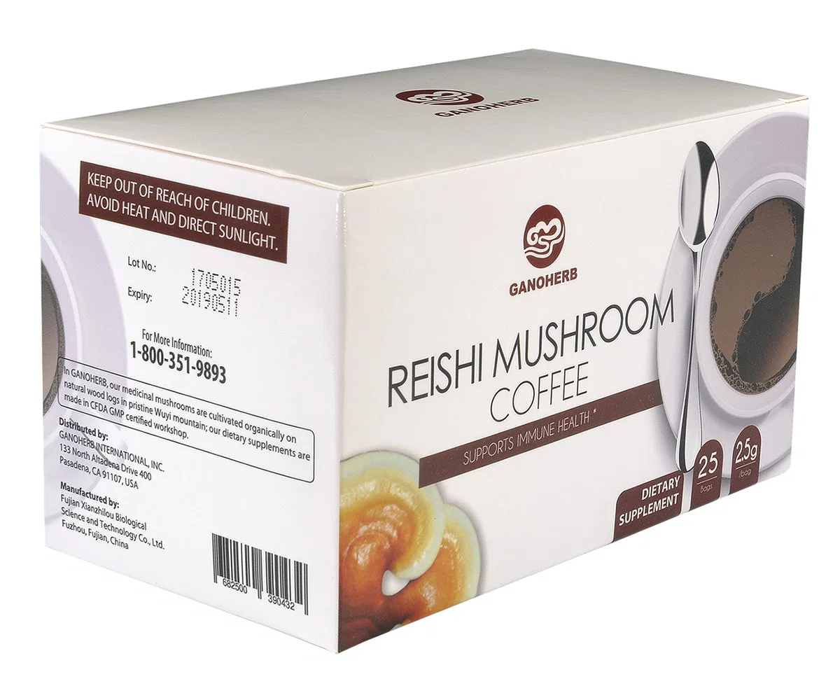 Gano café negro de alimentación de la fábrica de café con Reishi