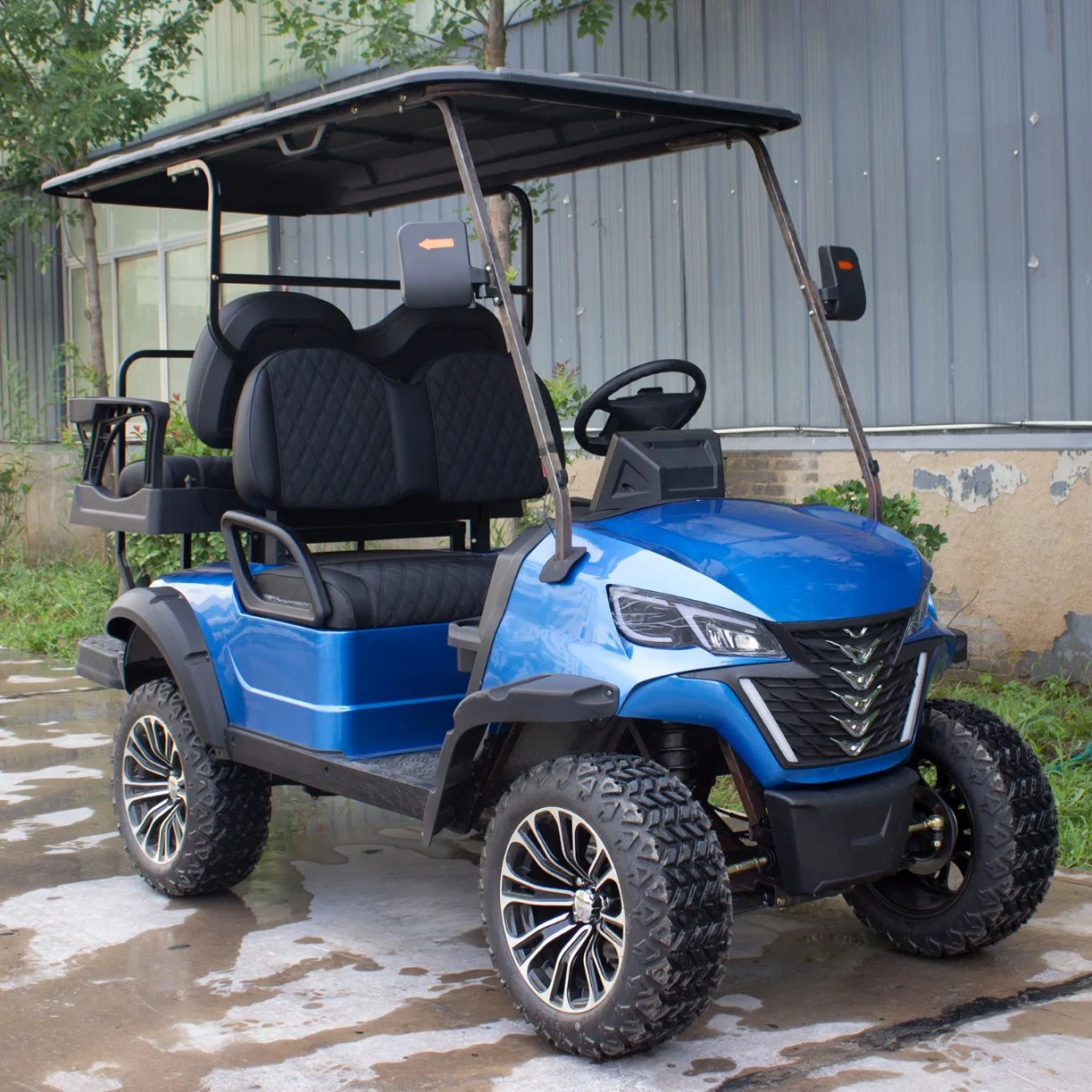 Powerful 4 Seater Electric Lifted Hunting Golf Cart for Villas and Hotel