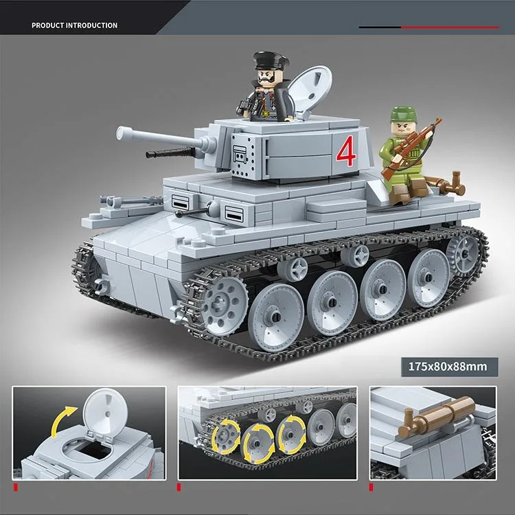 Military Building Blocks Model Set Wwii Tank Building Blocks Toy