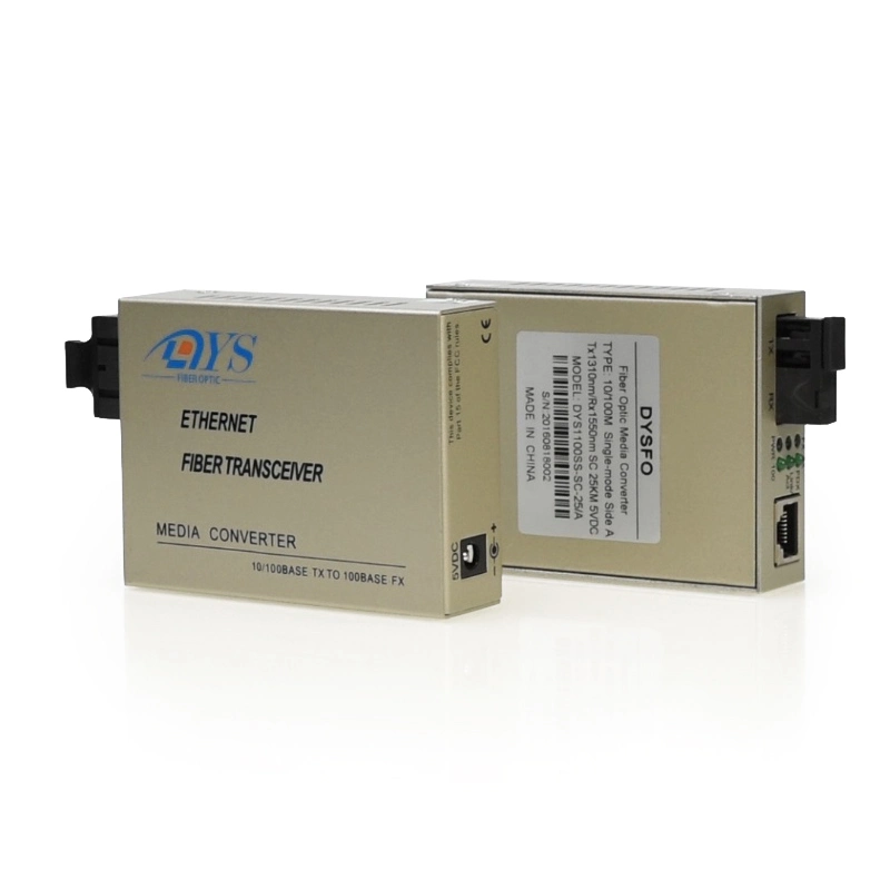 Dys 10/100m Media Converter 20km SC Fiber Optical Media Converter