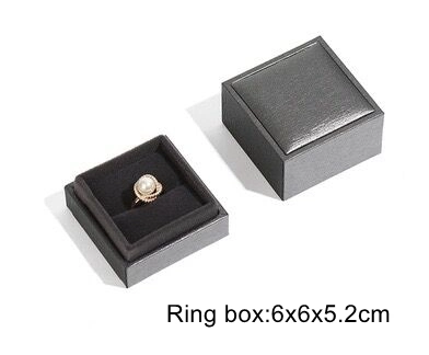 Champagne Leather Jewelry Display Package Set Customized Small Jewel Gift Packing Storage Case Plastic Watch Bracelet Box