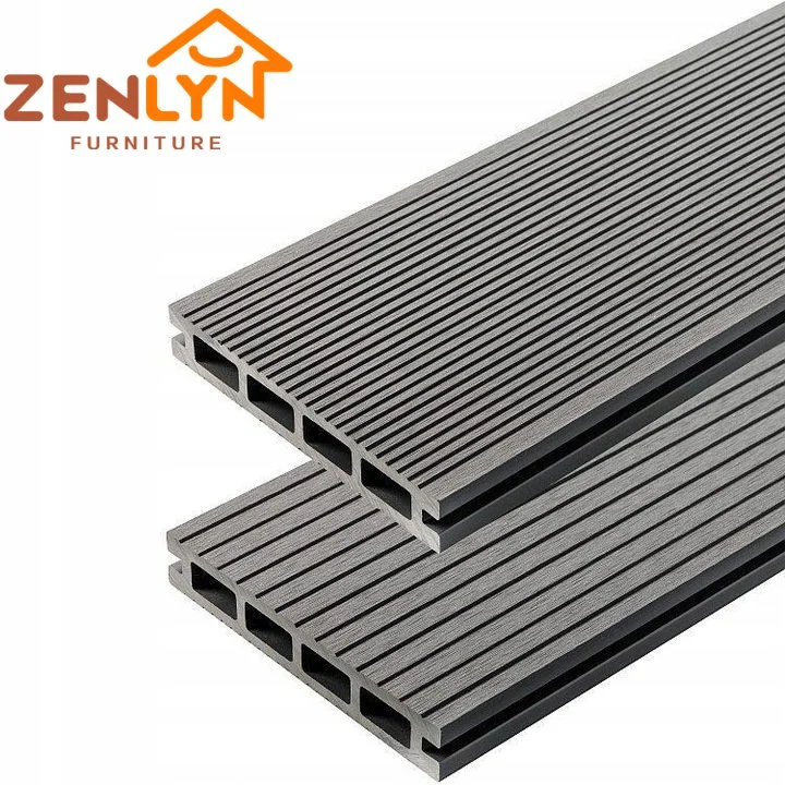 Balcony Pool Garden Deck Tiles Building Material WPC Hollow Composite Decking Board