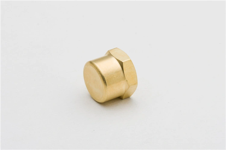 Hex Plug, 1/4" NPT Male, Solid Brass Pipe Fitting