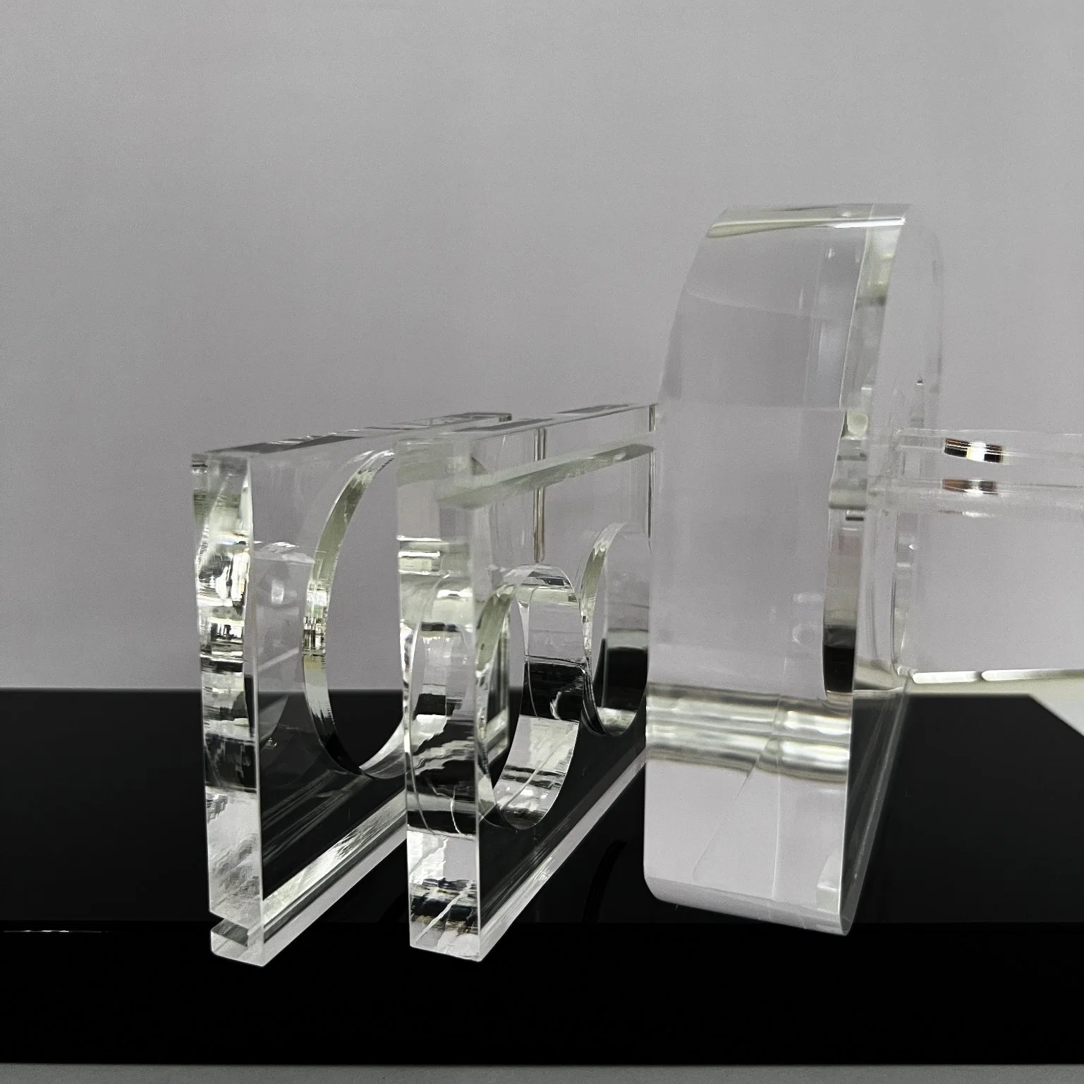 Acrylic Stackable Rectangular Acrylic Solid Block Clear Thick Brick for Exhibition Show