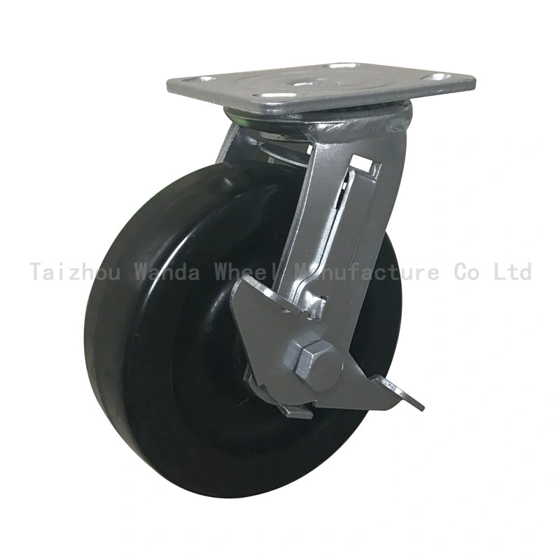 5 Inch Total Brake High Temperature Wheel for Bakery Trolley